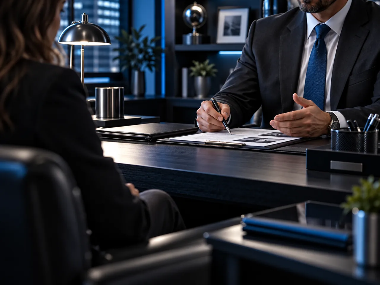 Illustrative private consultation with an investigator